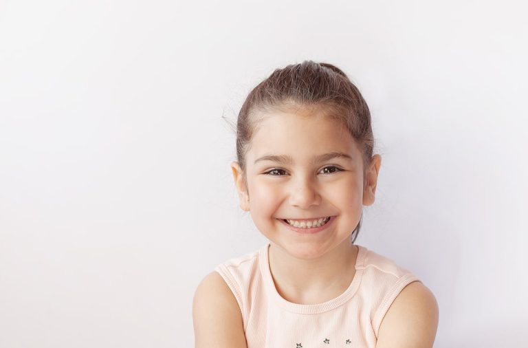 Young girl smiling